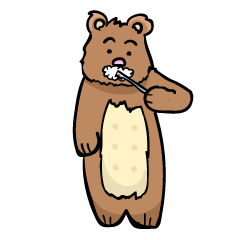 Brushing Bear