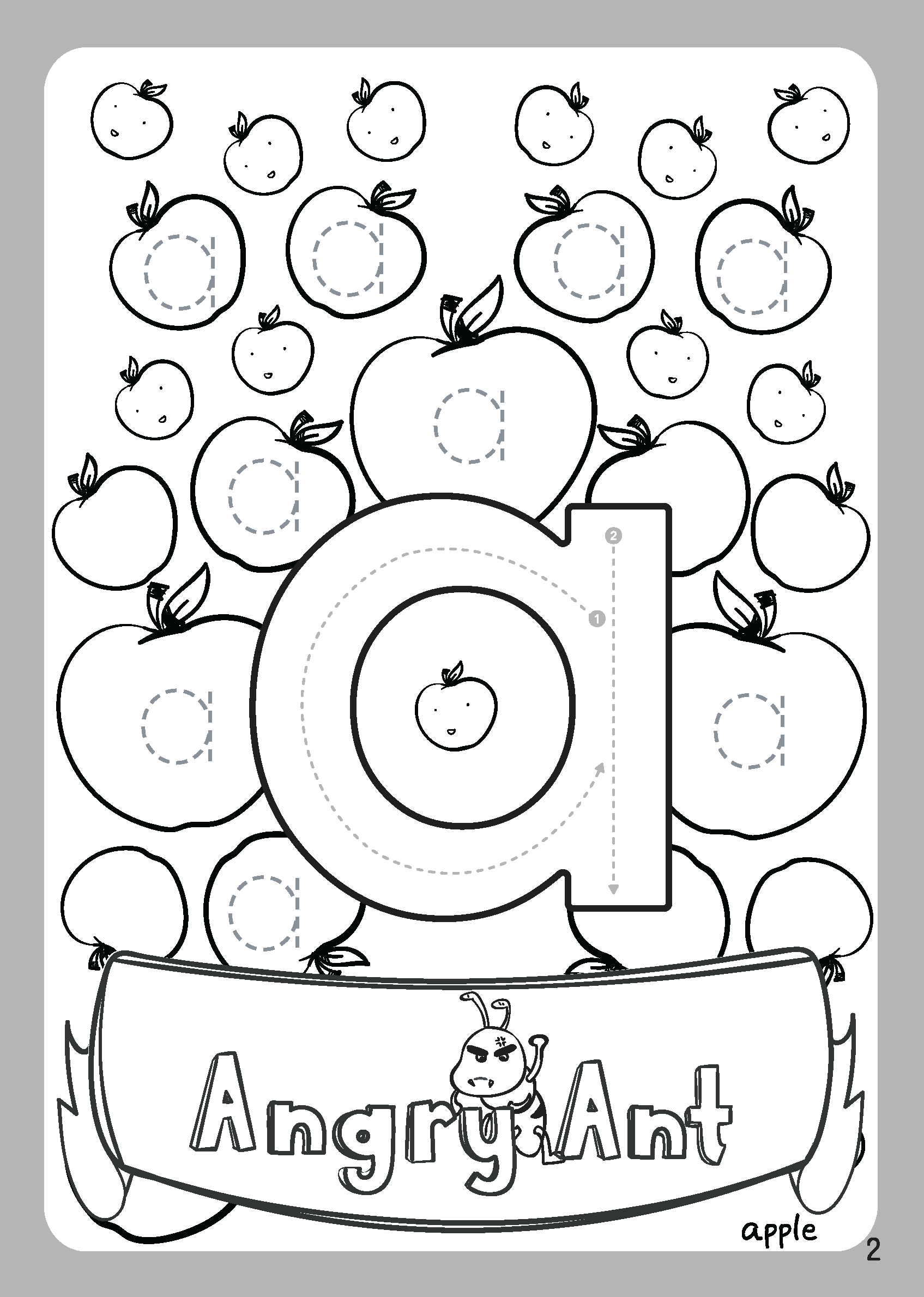 Lowercase Letter A Coloring Page