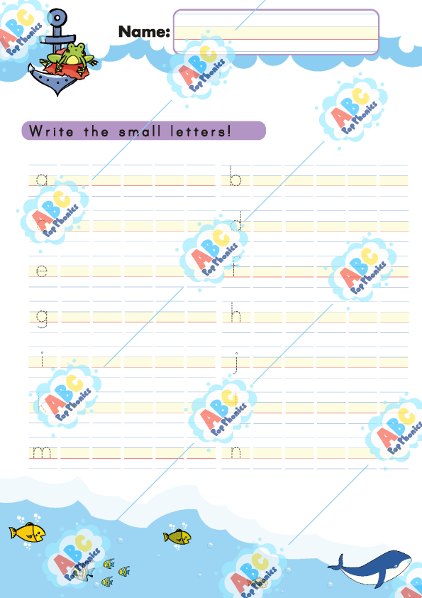 Alphabet writing worksheet 5