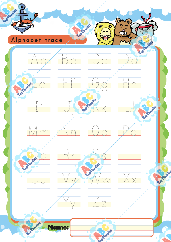 Letter recognition worksheet 9